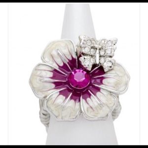 Fuchsia Butterfly Kisses Ring